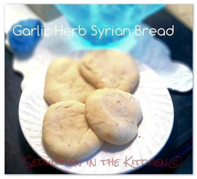 Garlic Herb Syrian Bread, a recipe from Seduction in the Kitchen