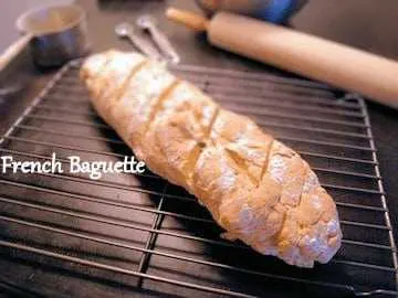 Homemade French Baguette Bread is easy to make at home. There is nothing like fresh homemade bread right out your oven. This French bread is one you will want to make over and over again because it is so easy to make French Baguette Bread old photo