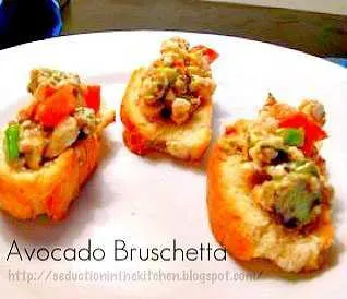 Avocado Bruschetta is an avocado twist on the classic bruschetta. Adding avocado it brings bruschetta to the next level in flavor.