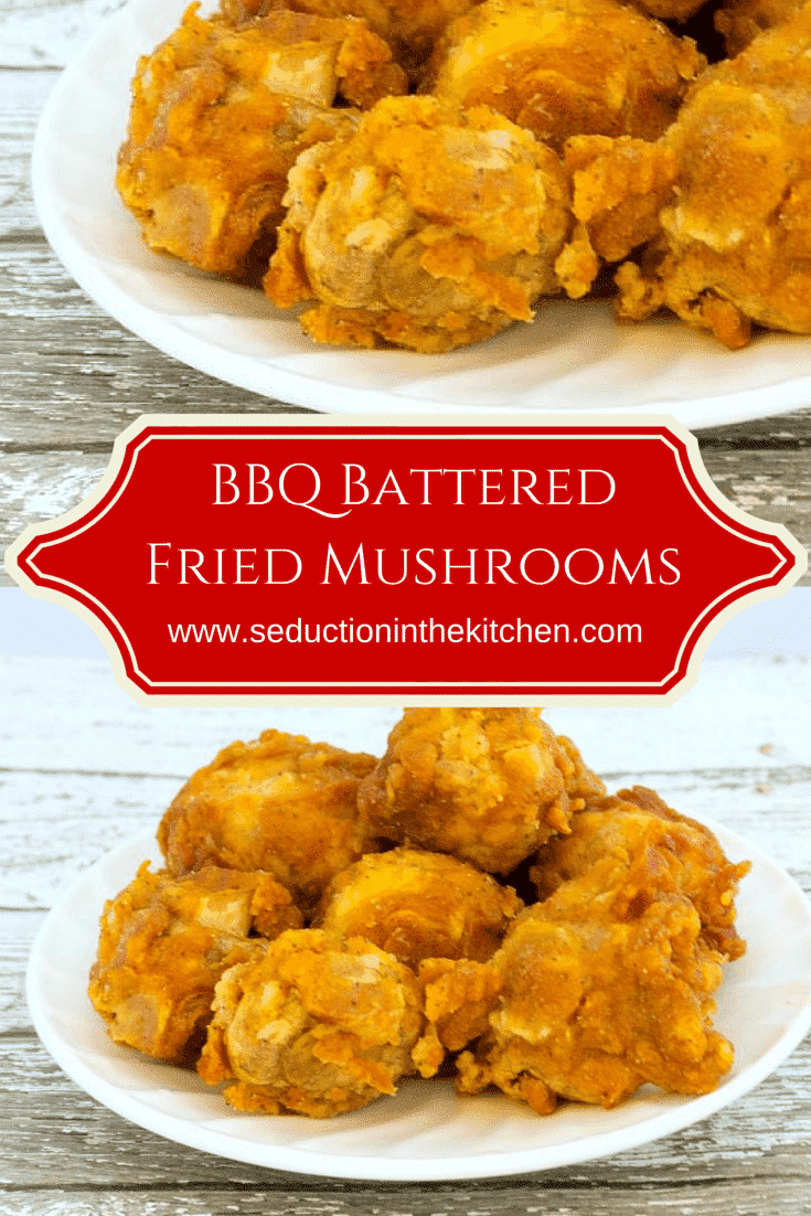 BBQ Battered Fried Mushrooms is a different take on fried mushrooms. These have a BBQ flavor added to them in the batter making them so delicious. 