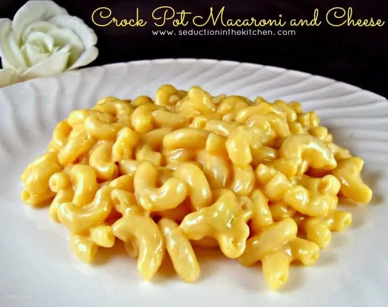 Crock Pot Macaroni and Cheese {Ultimate Easy Comfort Food} Crock Pot Macaroni and Cheese is the Ultimate comfort food, macaroni, and cheese, made in a crock pot. A recipe from Seduction in the Kitchen.