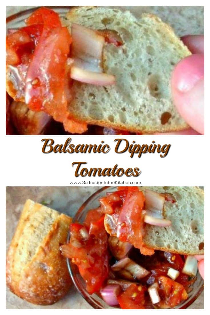 balsamic dipping tomatoes