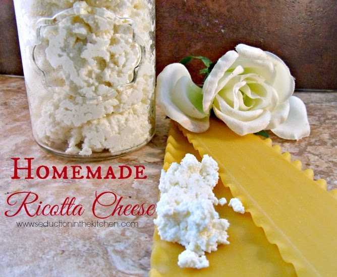 Homemade Ricotta is very easy and it is only 3 ingredients! You will never buy store bought ricotta again! It is simply that good!