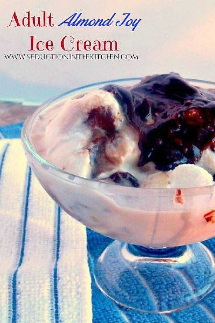 Adult Almond Joy Ice Cream from Seduction in the Kitchen