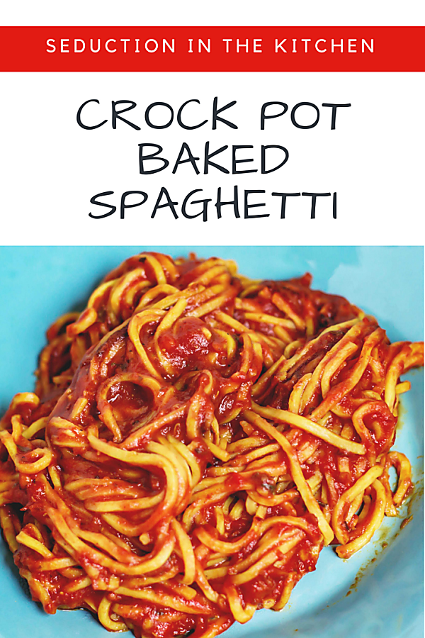 {Crock Pot} Baked Spaghetti Easy Dinner Recipe For Busy Day