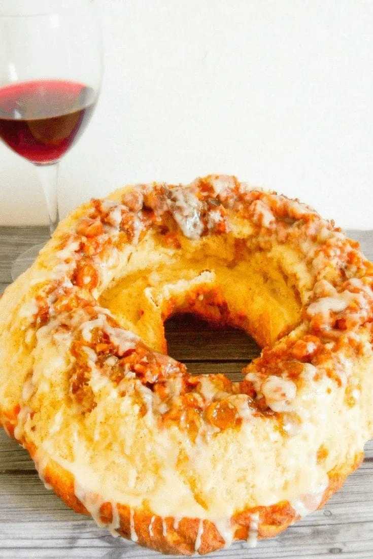 Polish Bobka Easter Bread With red wine