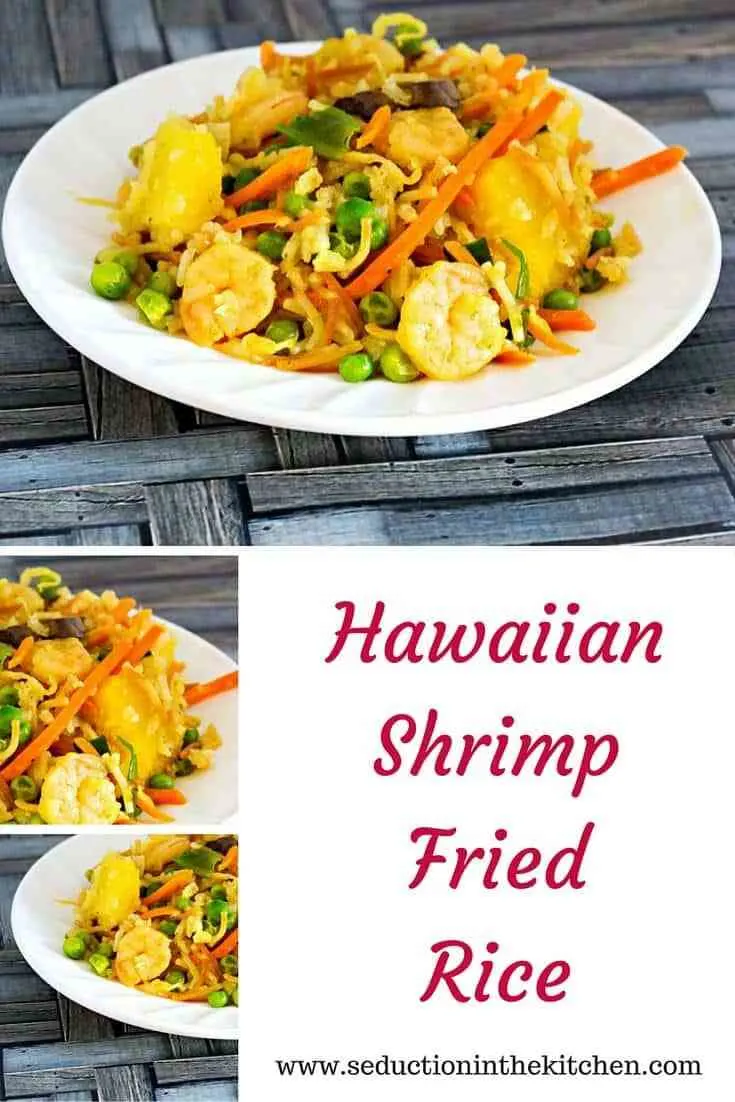 Hawaiian Shrimp Fried Rice is Hawaiian inspired fried rice that is made with pineapple. This recipe will is easy to make and you want to have it as a meal.