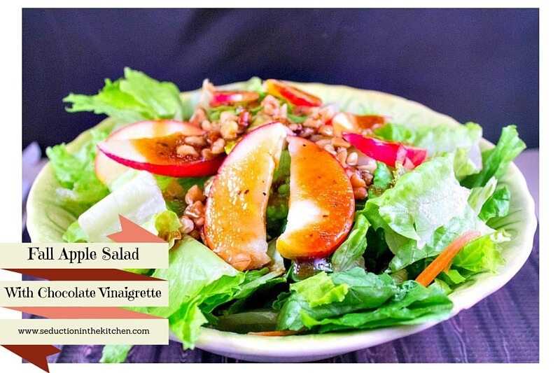 Fall Apple Salad With Chocolate Vinaigrette From Seduction in the Kitchen