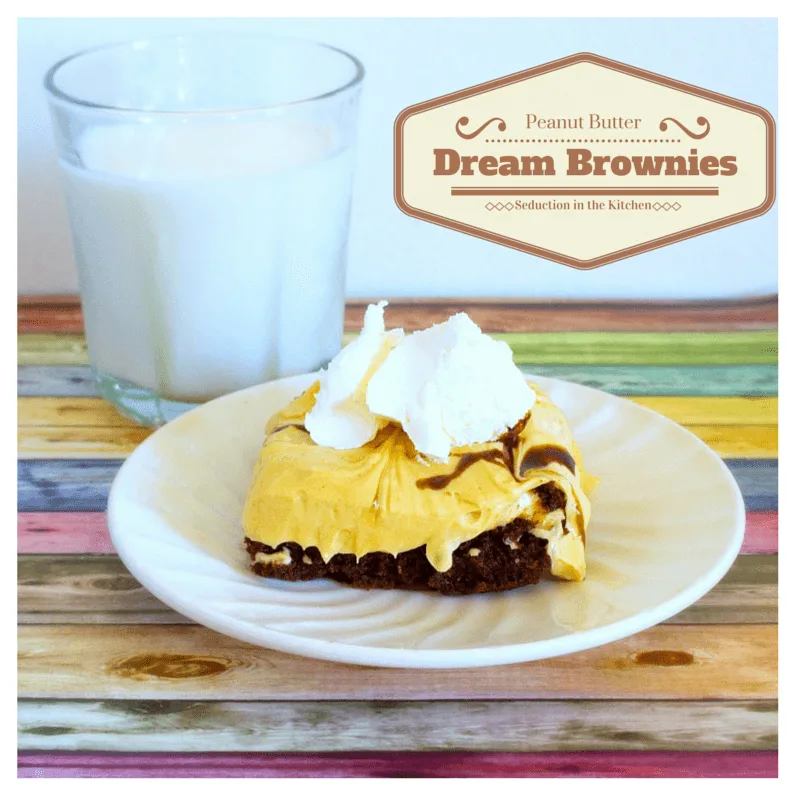 Peanut Butter Dream Brownies from Seduction in the Kitchen