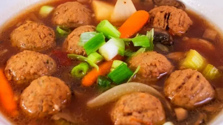Slow Cooker Meatball Stew {Simple Budget Friendly Soup} Slow Cooker Meatball Stew