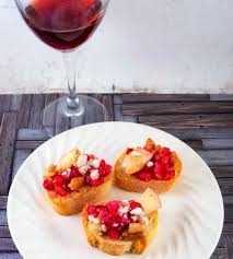 Pomegranate Bruschetta 