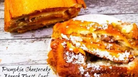 Pumpkin Cheesecake French Toast Loaf PumpkinCheesecakeFrenchToastLoaffromSeductionintheKitchen
