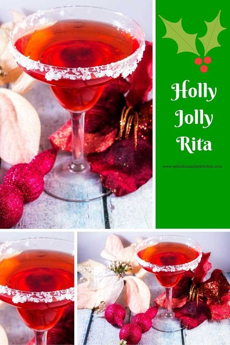 holly jolly rita with christmas decor pin collage