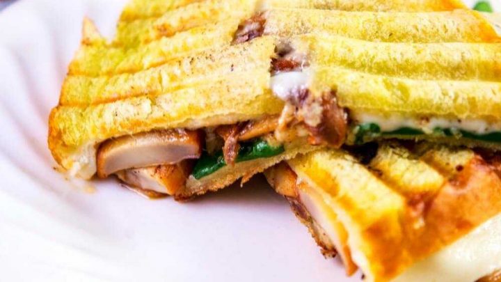 Blacked Cajun Mushroom Melt Panini