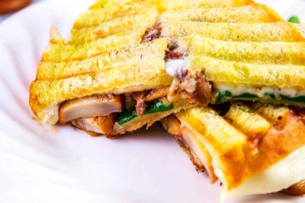 Blacked Cajun Mushroom Melt Panini