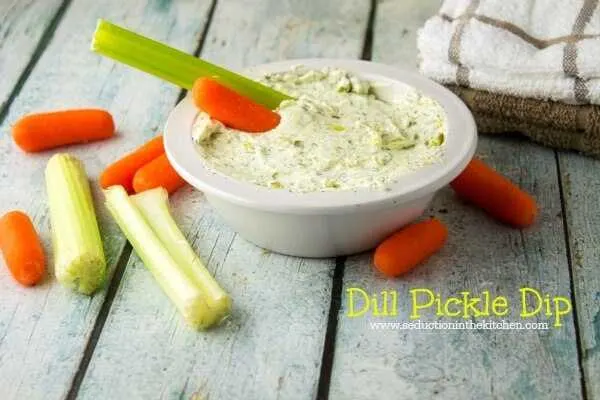 Dill Pickle Dip from Seduction in the Kitchen