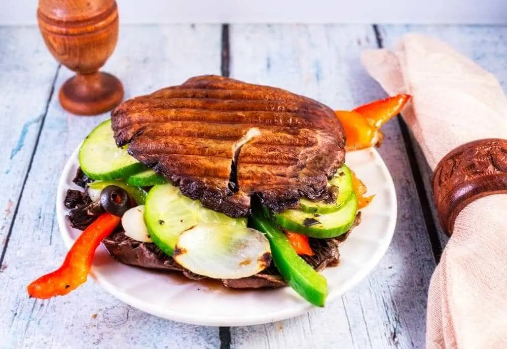 No Carb Vegan Portabello Panini is a healthy, no carb panini that uses portabello mushrooms. It is a vegan sandwich that anyone will love. 