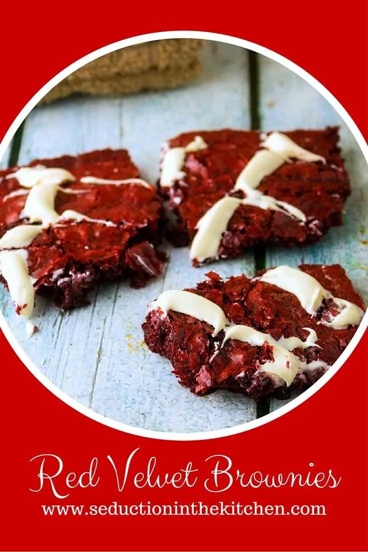 Red Velvet Brownies are red velvet meets brownies with a cream cheese drizzle, they will delight your mouth with pleasure.