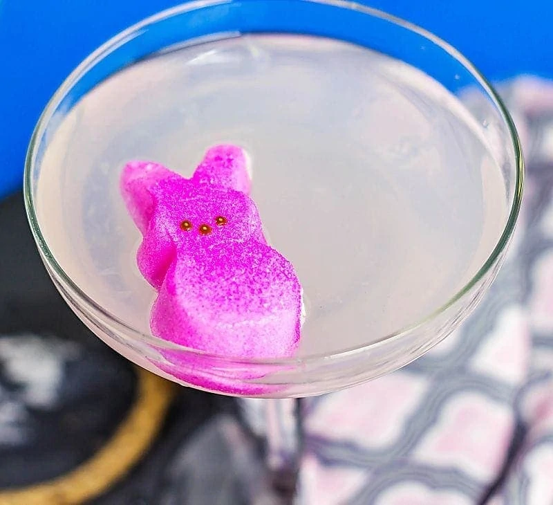 Peep Drop Martini close up of peep in drink