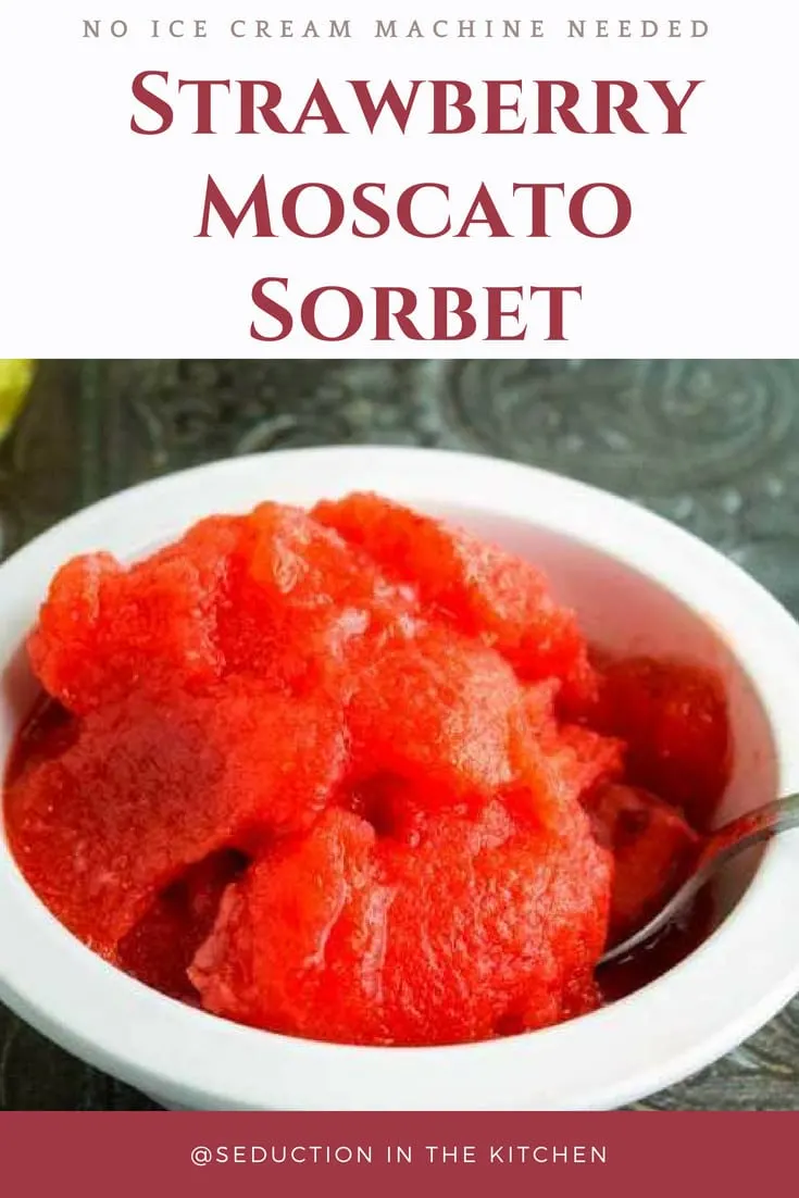 Strawberry Moscato Sorbet pin