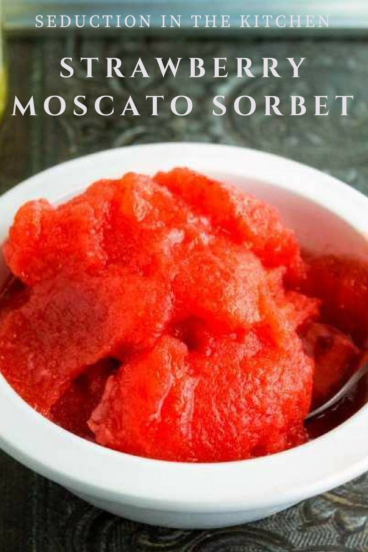 Strawberry Moscato Sorbet