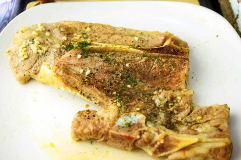 Pan Seared Rosemary Veal Chop