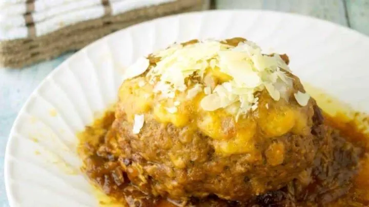 Slow Cooker French Onion Meatloaf {Effortless Meatloaf} SlowCookerFrenchOnionMeatloaf