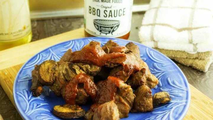 BBQ Beef Tips with Mushrooms {BBQ Beef Recipe} BBQ Beef Tips with Mushrooms