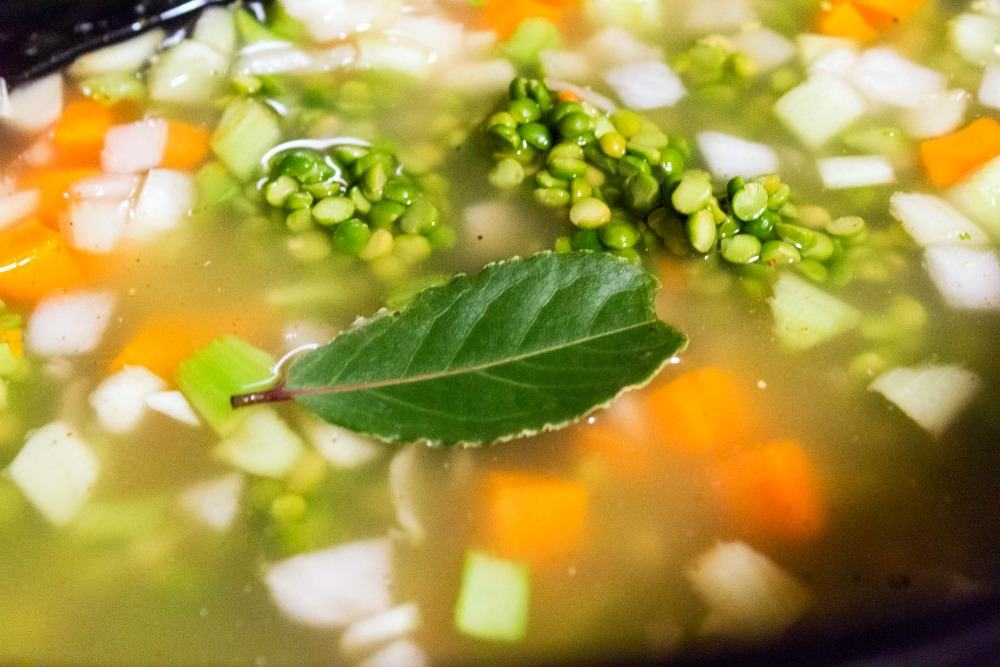 Slow Cooker Split Pea Soup is "almost famous". This recipe is based on Pea Soup Andersens famous endless bowl version in Buellton, California. Like the restaurant's this version is vegetarian, and dairy free. As a bonus, it is made in the slow cooker.