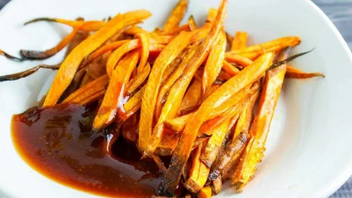 Oktoberfest Beer Sweet Potato Fries {Spiced Balsamic Dipping Sauce} Oktoberfest Beer Sweet Potato Fries