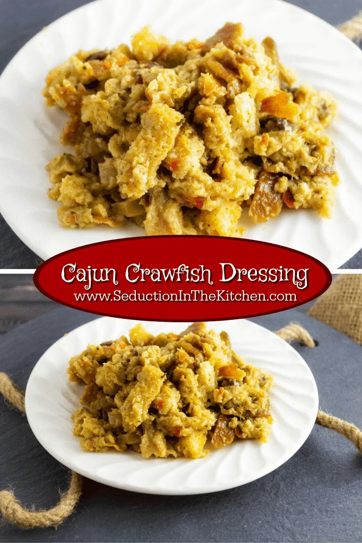 Cajun Crawfish Dressing is a cornbread dressing with creole flavors and of course crawfish! This Southern specialty dressing was challenged for me to make from Adam of The Unorthodox Epicure. 