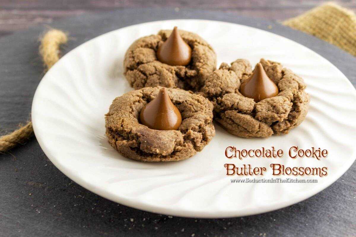 Chocolate Cookie Butter Blossoms from Seduction in the Kitchen