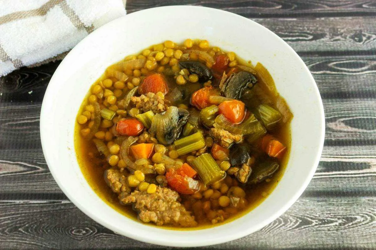 Italian Sausage Lentil Soup is a similar soup that was in the Buca di Beppo Cookbook. It is full of good Italian flavor and will warm you up on a chilly day. A recipe from Seduction in the Kitchen.