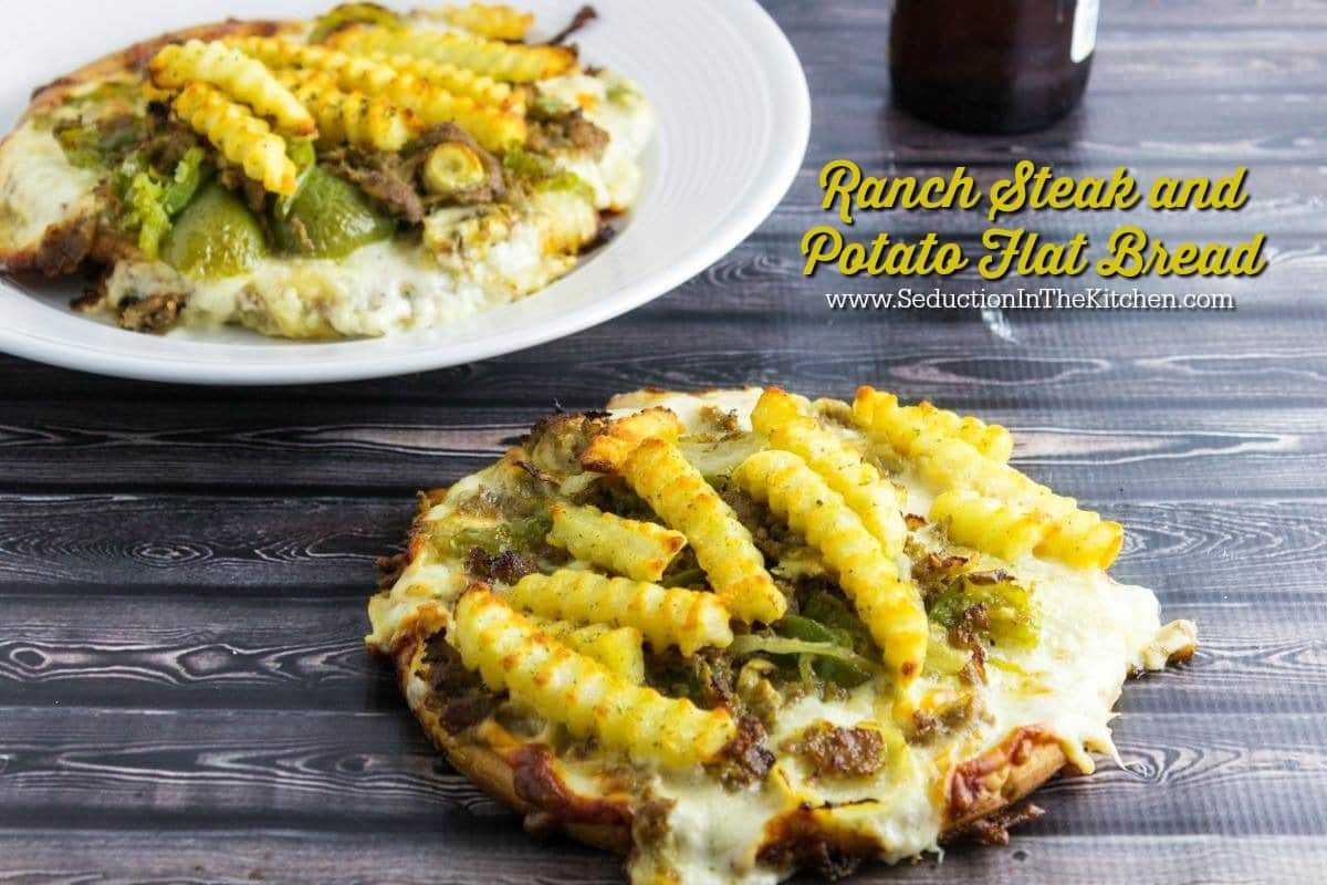 Ranch Steak and Potato flat Bread