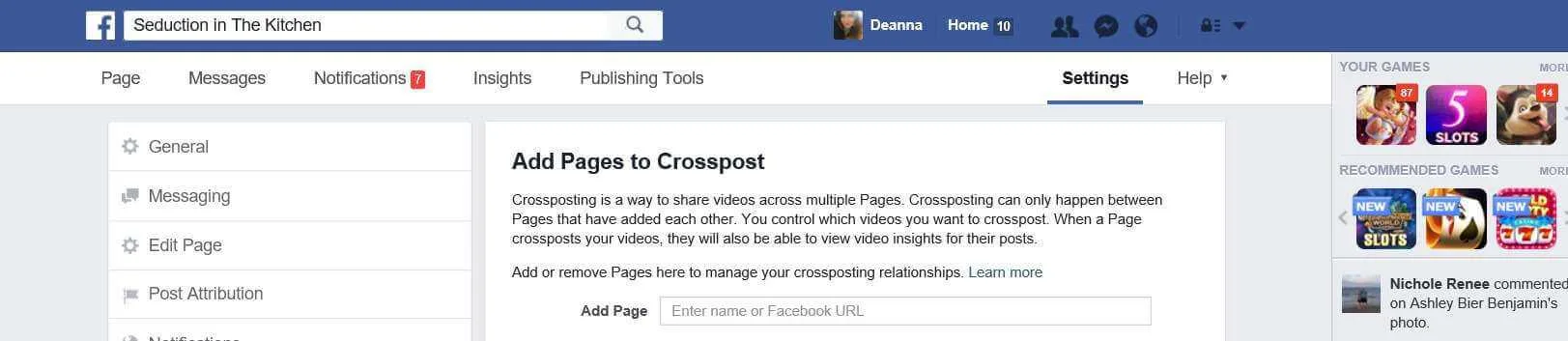 Facebook CrossPosting Videos