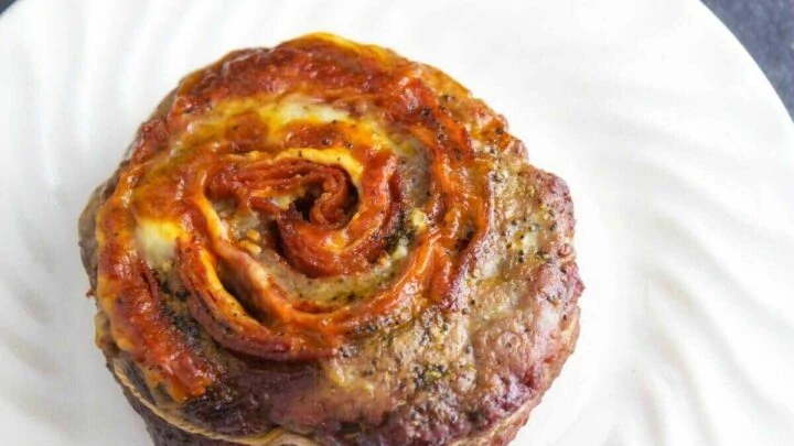 Spicy Italian Stuffed Eye Of Round {Simple Stuffed Steak} SpicyItalianStuffedEyeofRound