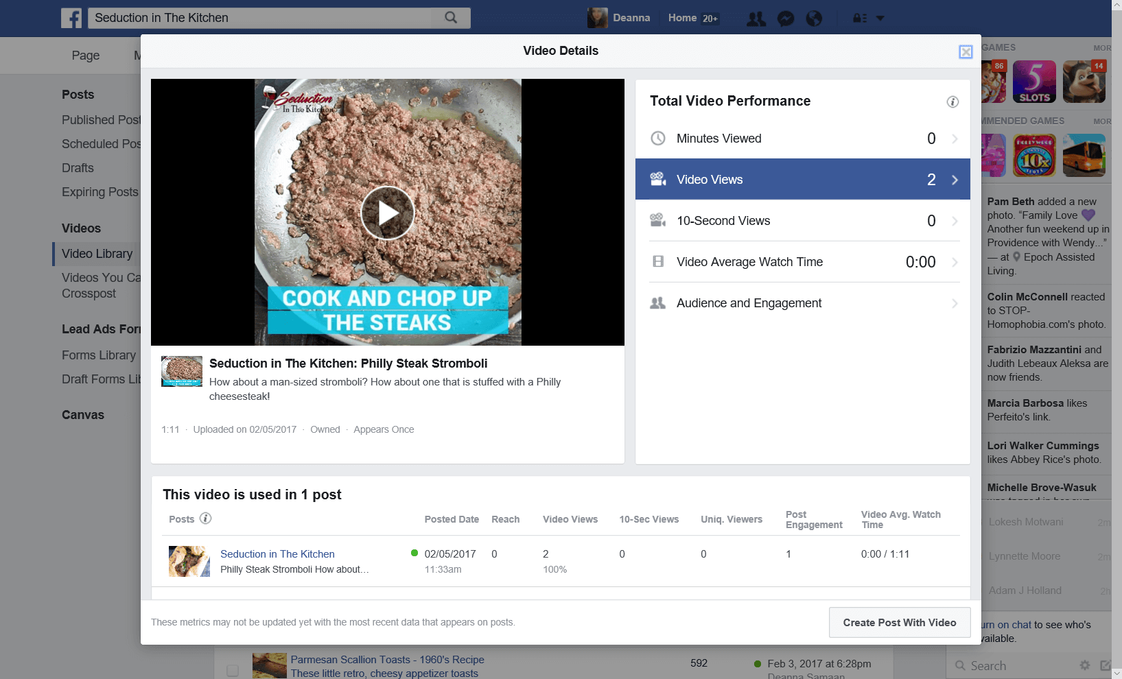 Facebook CrossPosting Videos
