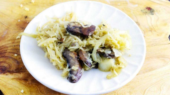 sautemushroomsauerkraut