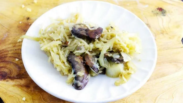 sautemushroomsauerkraut