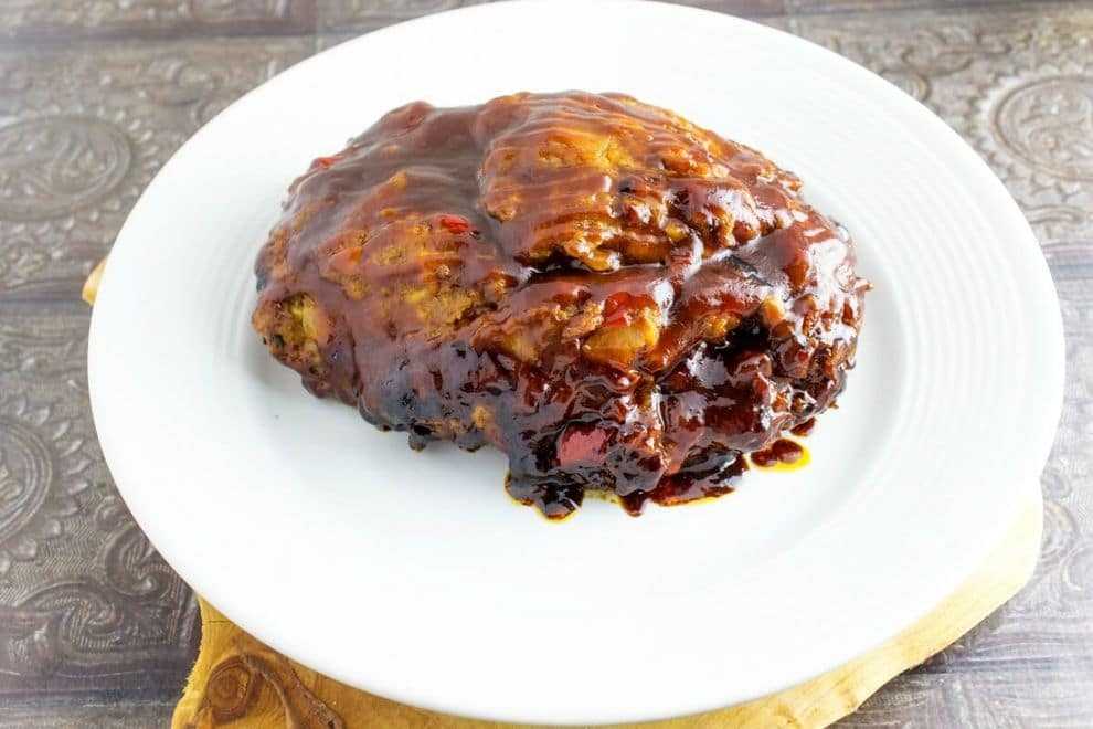 Smokehouse Grilled Meatloaf is a wonderful lighter version of meatloaf only it is made on the grill! What gives it that smokehouse flavor is using Smokin O's on the grill for that wood fired taste! A great recipe for #RecipeMakeover