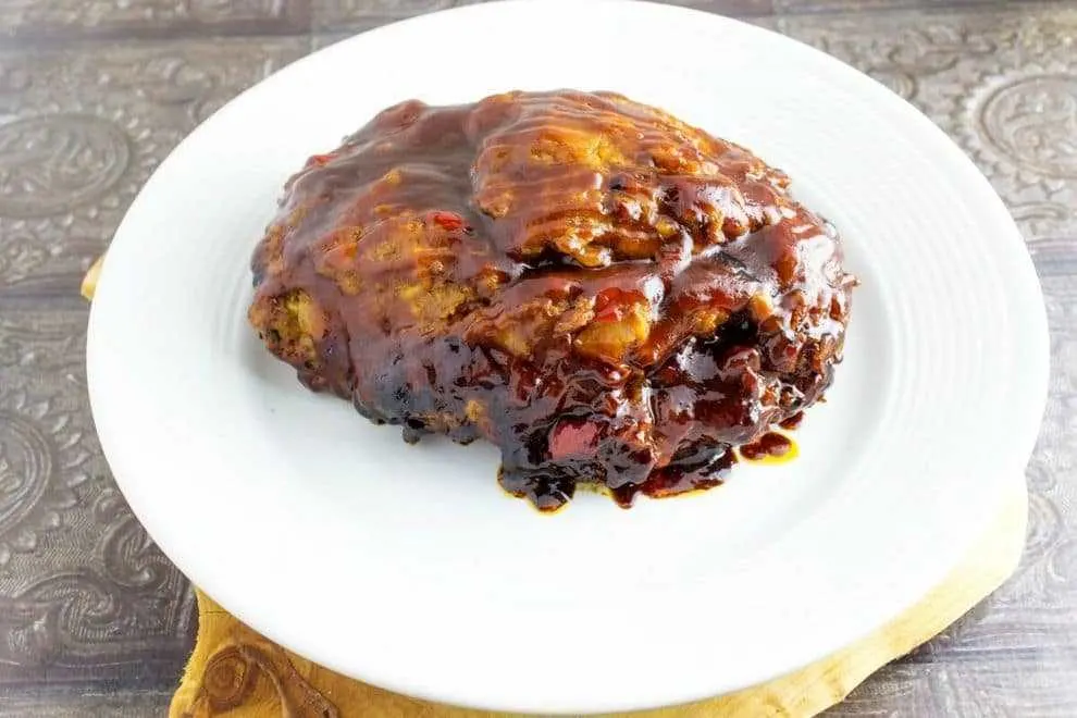 Smokehouse Grilled Meatloaf is a wonderful lighter version of meatloaf only it is made on the grill! What gives it that smokehouse flavor is using Smokin O's on the grill for that wood fired taste! A great recipe for #RecipeMakeover