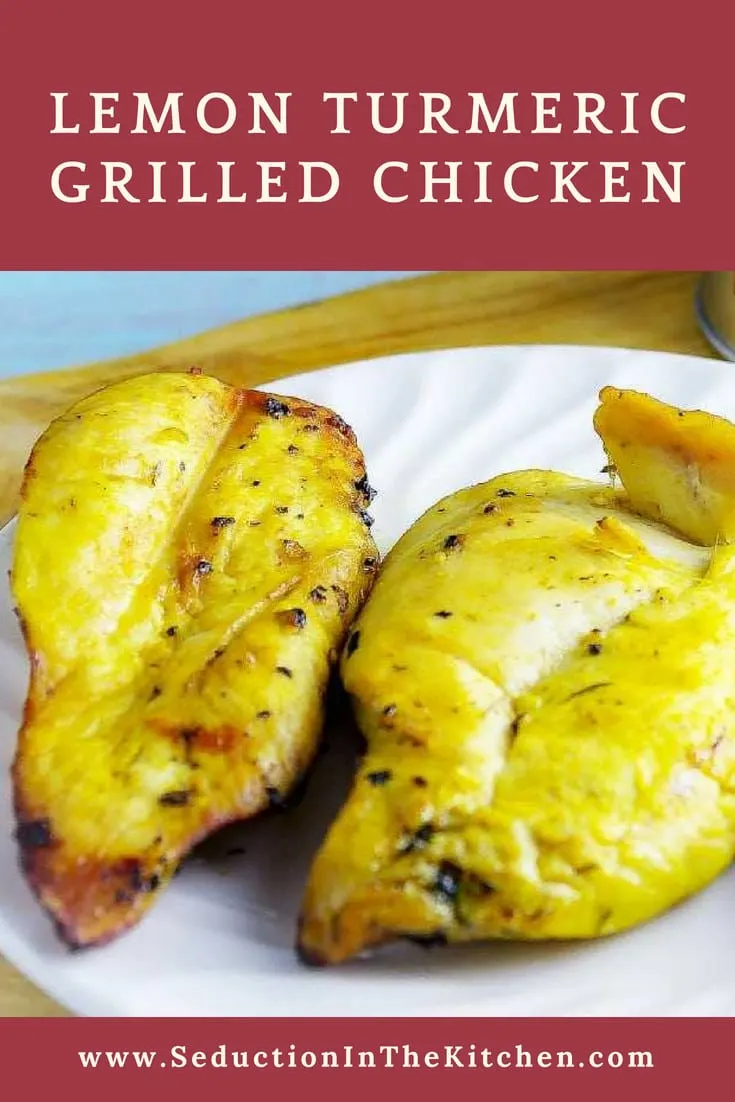Lemon Turmeric Grilled Chicken pin Lemon Turmeric Grilled Chicken pin