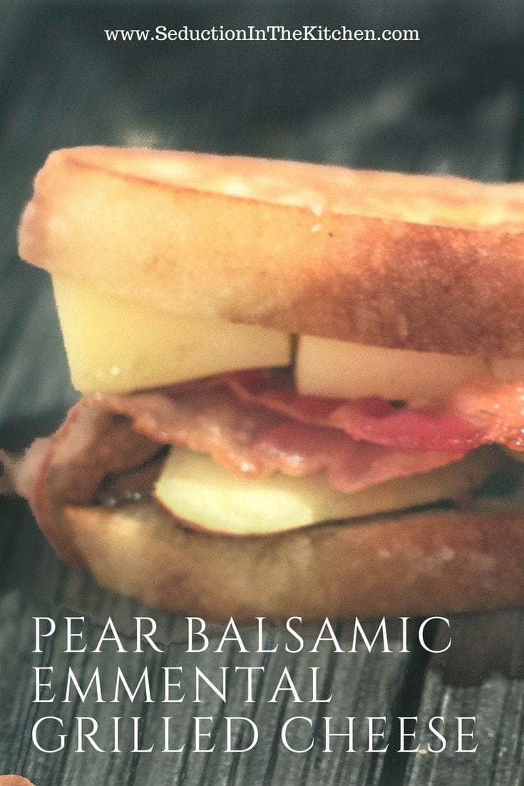 Pear Balsamic Emmental Grilled Cheese