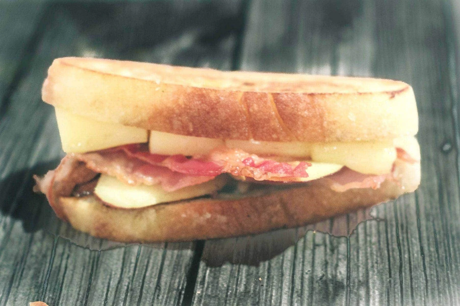 Pear and bacon grilled cheese