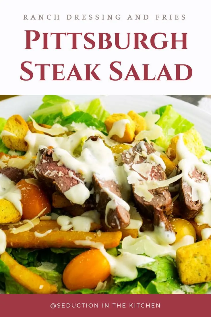 Pittsburgh Steak Salad pin