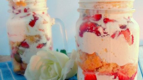 Strawberry Rhubarb Shortcake Parfait Strawberry Rhubarb Shortcake Parfait