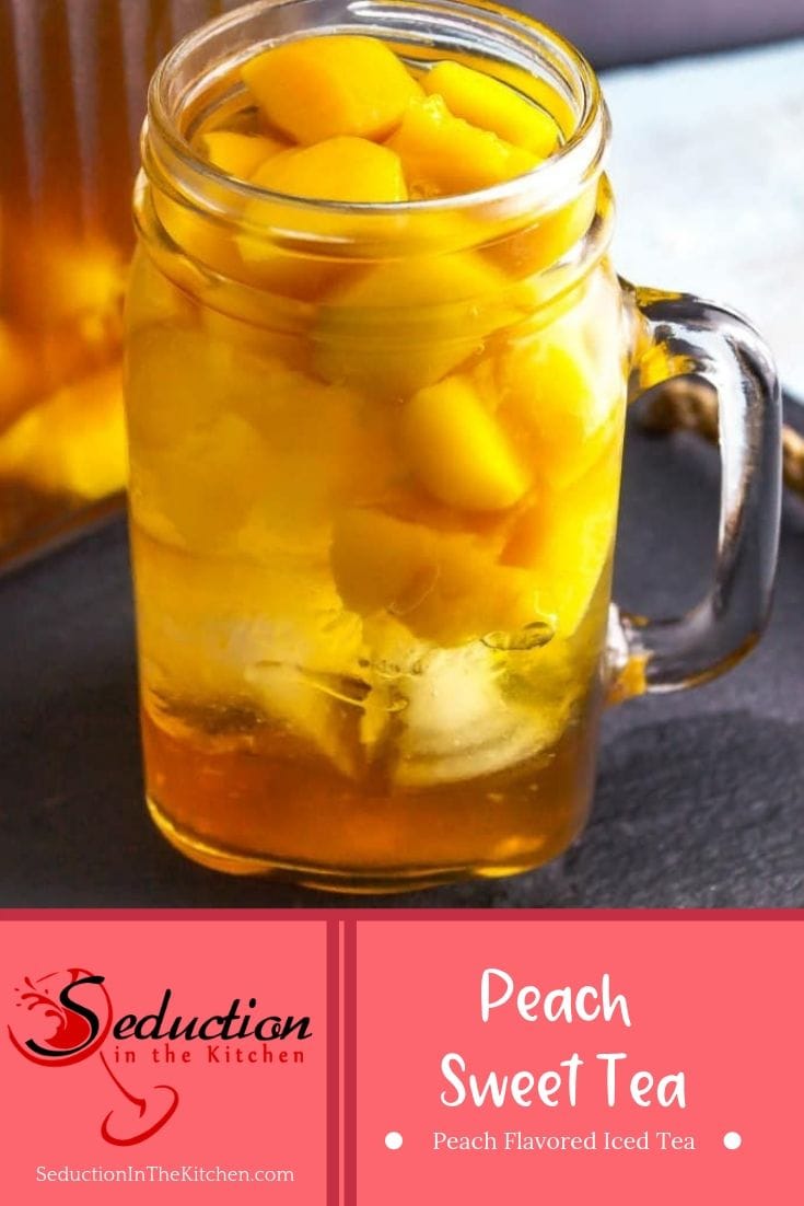 Peach ice tea pin