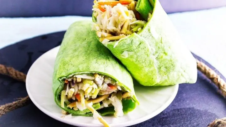 Asian Chicken Slaw Wraps {Healthy and Delicious} Asian Chicken Slaw Wraps