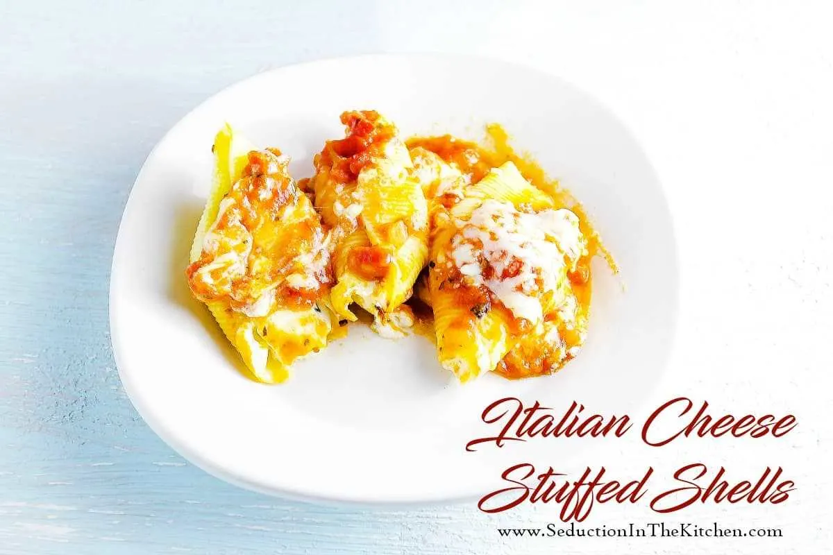 Italian Cheese Stuffed Shells title