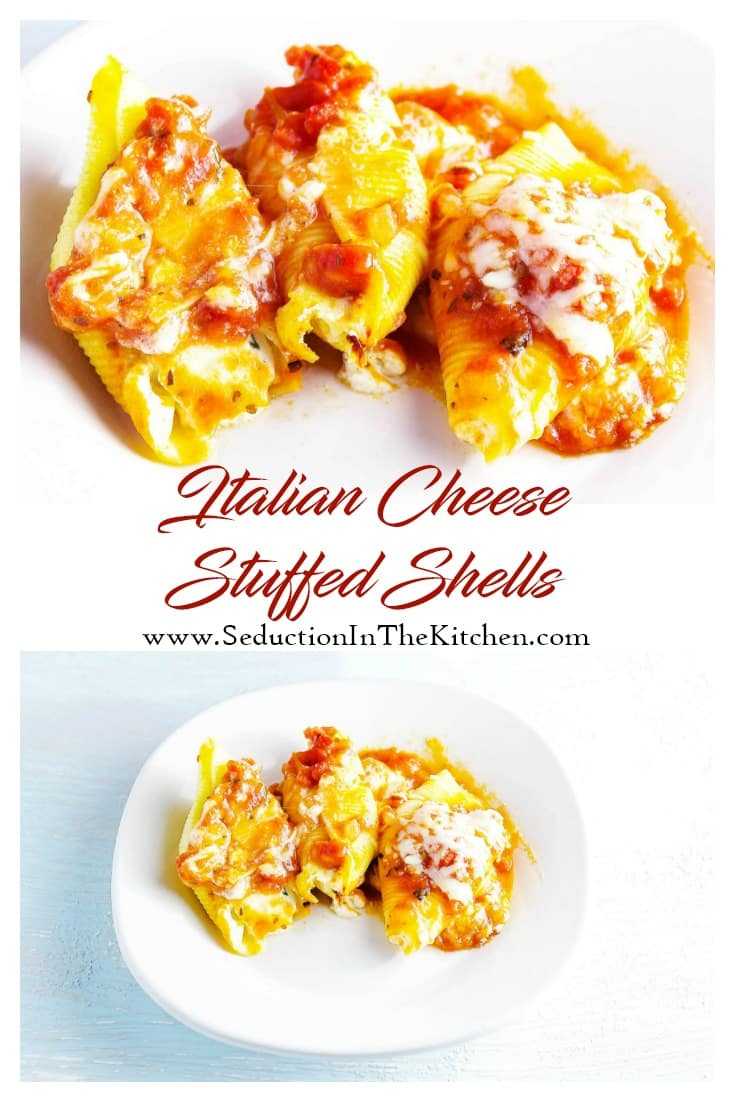 Italian Cheese Stuffed Shells long pin